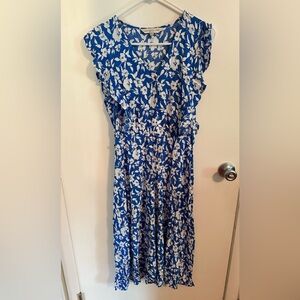 F&F Blue and White Floral Dress